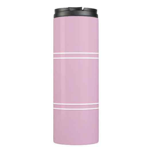 Monogrammen Initialen Drinkware Chic Girly Pink Thermosbeker (Achterkant)
