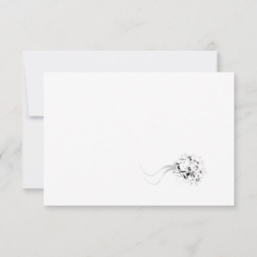 Monogrammen katholiek RSVP kaartje (Achterkant)