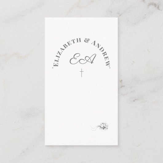 Monogrammen katholieke Kaart van de Omheining (Achterkant)