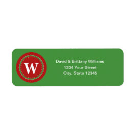 Monogrammen kerstfeestdag logo etiket