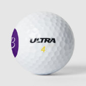 Monogrammen Kies uw kleurenachtergrond Golfballen (Logo)