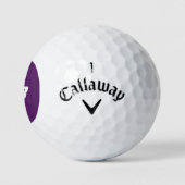 Monogrammen Kies uw kleurenachtergrond Golfballen (Logo)