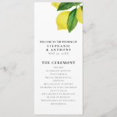 Monogrammen Lemon Branch Greenery De perfecte matc Programmakaart (Voorkant)