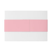 Monogrammen lichtroze uitnodigingen wikkel (Achterkant Voorbeeld)