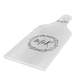 Monogrammen met persoonlijke naam snijplank (Hoek)