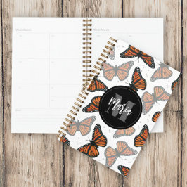 Monogrammen moderne, eenvoudige butterflies planner