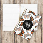 Monogrammen moderne, eenvoudige butterflies planner