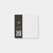 Monogrammen Naam & Moderne Handtekening / QR-code Post-it® Notes (Voorkant)