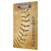 Monogrammen Naam  Sport Baseball Klembord (Links)