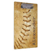 Monogrammen Naam  Sport Baseball Klembord (Rechts)