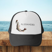 Monogrammen naam Visserij-Pet Trucker Pet