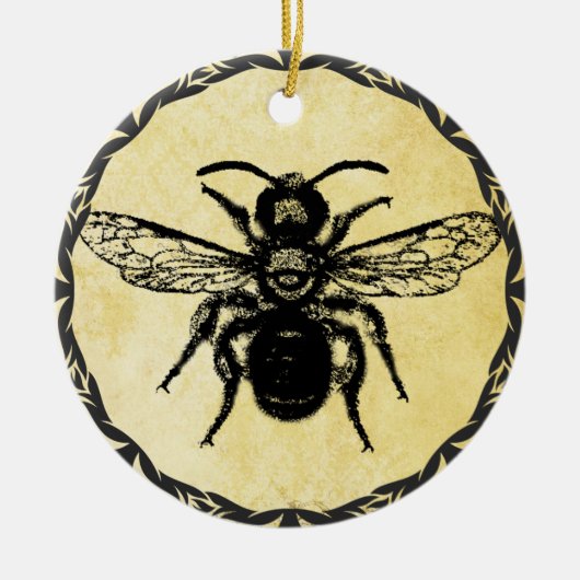 Monogrammen Ornament met  bijen (Voorkant)