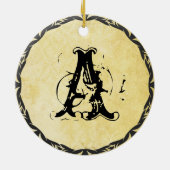 Monogrammen Ornament met bijen (Achterkant)