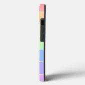 Monogrammen pasta-regenboogkleurige strepen Case-Mate iPhone case (Achterkant / Links)