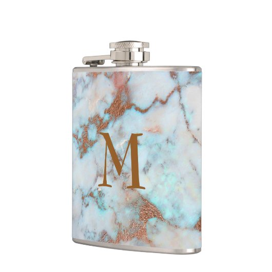 Monogrammen pasta Tones Marble Stone Heupfles (Links)