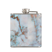 Monogrammen pasta Tones Marble Stone Heupfles (Achterkant)