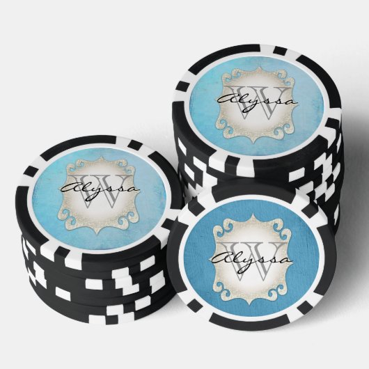 Monogrammen Pokerchips (Opstapeling)