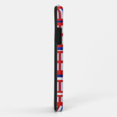 Monogrammen Red White & Blue Pset Patriot Case-Mate iPhone Case (Achterkant/rechts)