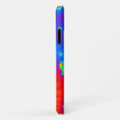 Monogrammen regenbooggradiënt Spirale fractal Case-Mate iPhone Case (Achterkant/rechts)