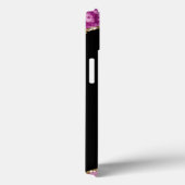 Monogrammen roze en goudvlinder Case-Mate iPhone case (Achterkant / Rechts)