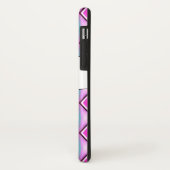 Monogrammen S-telefoontas in roze en zwart Case-Mate iPhone Case (Achterkant/links)
