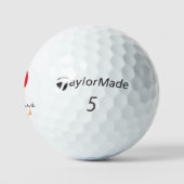 Monogrammen Siciliaanse vlag en Siciliaanse Golf B Golfballen (Logo)