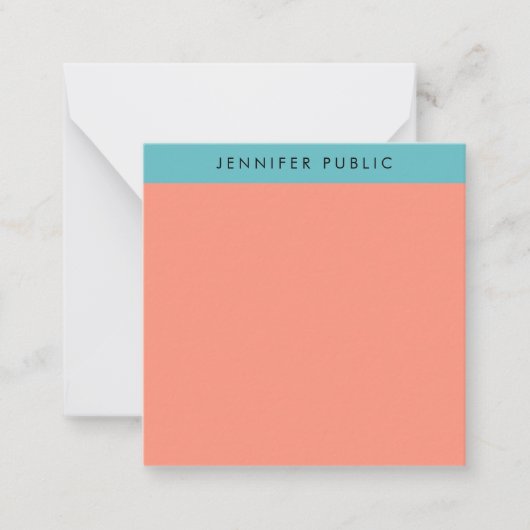 Monogrammen Sjabloon Elegant Colors Minimalist (Voorkant)