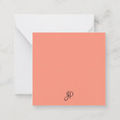 Monogrammen Sjabloon Elegant Colors Minimalist (Achterkant)