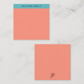 Monogrammen Sjabloon Elegant Colors Minimalist (Voorkant / Achterkant)