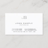 Monogrammen Sjabloon Modern Elegant Minimalist Visitekaartje (Voorkant)