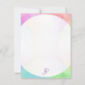 Monogrammen Sjabloon Moderne elegante kalligrafie (Achterkant)