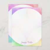 Monogrammen Sjabloon Moderne elegante kalligrafie (Voorkant / Achterkant)