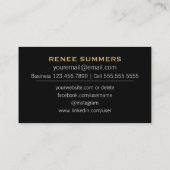 Monogrammen sociale media | Rustic Wedding Planner Visitekaartje (Achterkant)