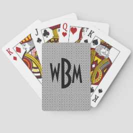 Monogrammen speelkaarten