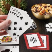 Monogrammen speelkaartjes pokercadeau voor papa pokerkaarten (Insitu)