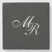 Monogrammen Stenen Onderzetter (Voorkant)