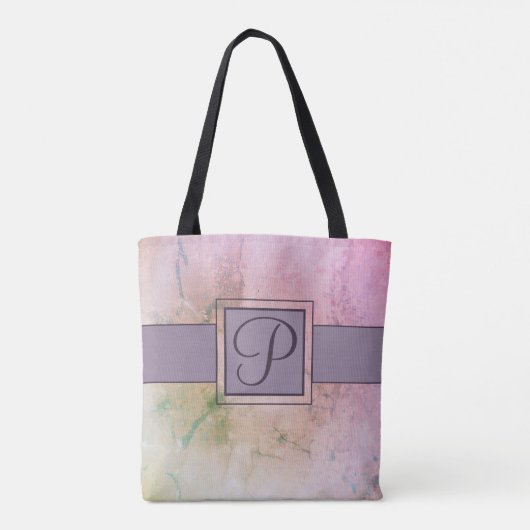Monogrammen Tote Bag (Achterkant)