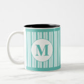 Monogrammen Tweekleurige Koffiemok (Links)