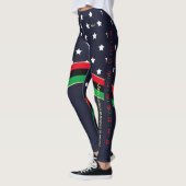 Monogrammen van 4 juli Onafhankelijkheidsdag Junet Leggings (Links)