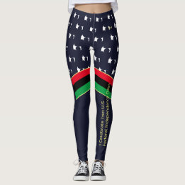 Monogrammen van 4 juli Onafhankelijkheidsdag Junet Leggings
