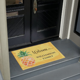 Monogrammen van de Gele Aloha Island Pineapple Deurmat