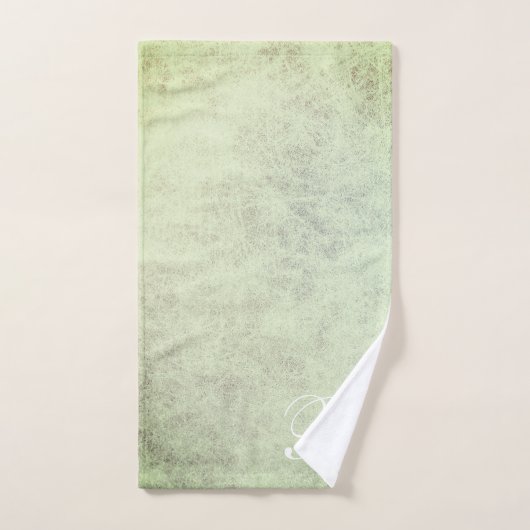 Monogrammen van de Groene Woordhanddoekset van de Bad Handdoek (Handdoek)