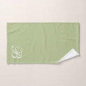 Monogrammen van de Groene Woordhanddoekset van de  Bad Handdoek (Handdoek)