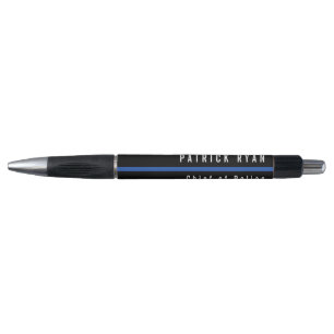 Monogrammen van de politie Thin Blue Line Pen