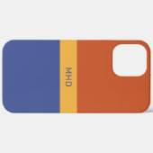 Monogrammen van de Telefoon van de Blokken van de Case-Mate iPhone Case (Achterkant / Rechts)
