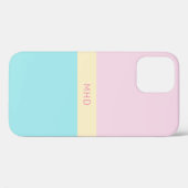 Monogrammen van de Telefoon van de Blokken van de Case-Mate iPhone Case (Achterkant (horizontaal))