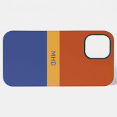 Monogrammen van de Telefoon van de Blokken van de iPhone Hoesje (Achterkant horizontaal)