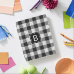 Monogrammen van de zwarte en Witte Buffalo Control iPad Cover<br><div class="desc">De zwarte en witte buffertas met monogram is de perfecte manier om uw kostbare technologie te beschermen. U kunt uw hoesje eenvoudig personaliseren met uw initiaal met Zazzle's gebruiksvriendelijke ontwerptool. Hoesje maakt deel uit van een collectie.</div>