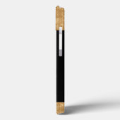 Monogrammen van groene en goudvlinder Case-Mate iPhone case (Achterkant / Links)