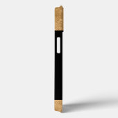 Monogrammen van groene en goudvlinder Case-Mate iPhone case (Achterkant / Rechts)